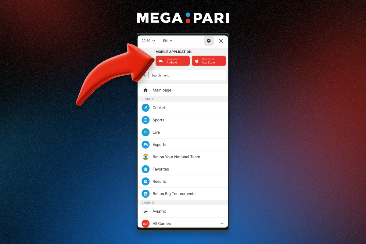 How to download Megapari App For Android