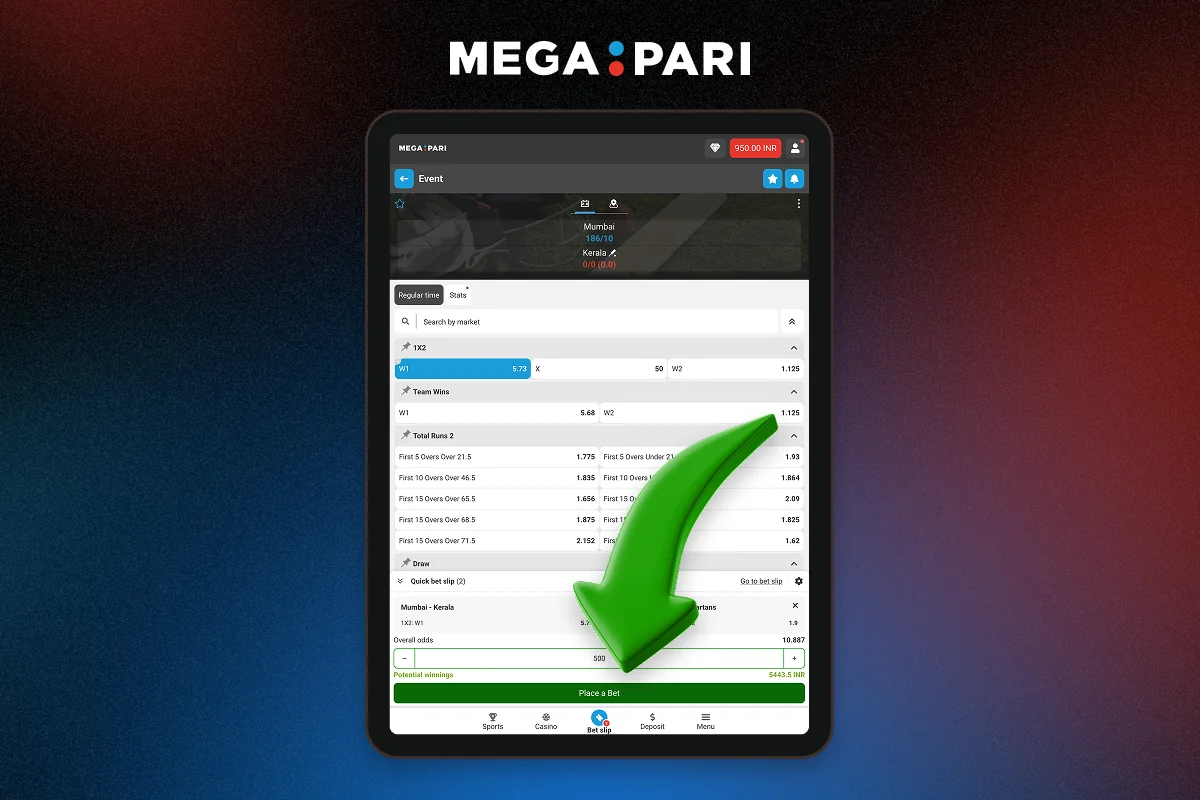 How to place a bet